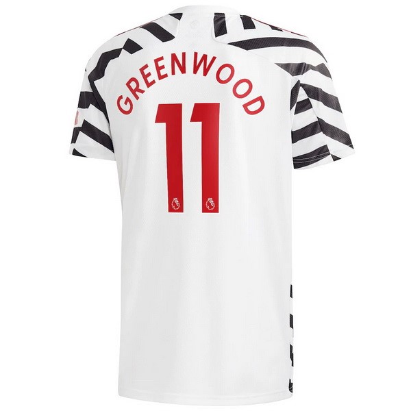 Maillot Football Manchester United NO.11 Greenwood Third 2020-21 Blanc